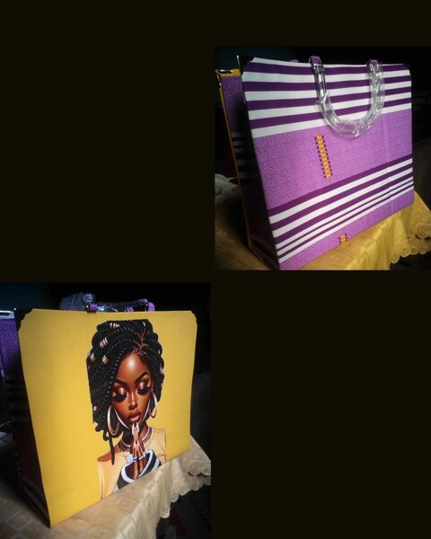 Sac cabas imprimé art