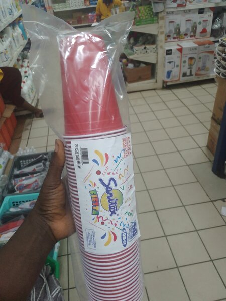 Gobelet jetable rouge 500ccx50