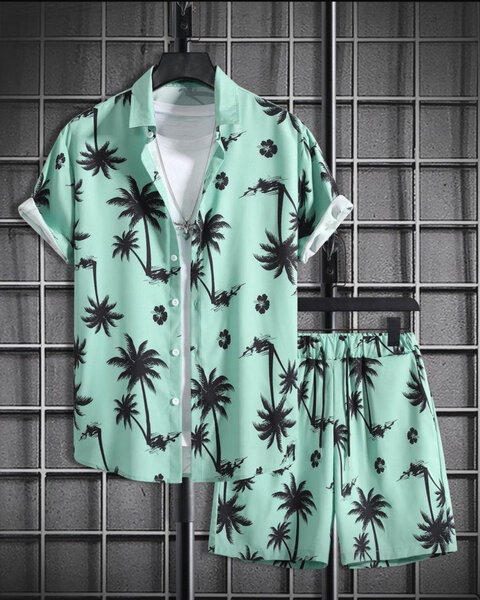Tenue d'été imprimée homme