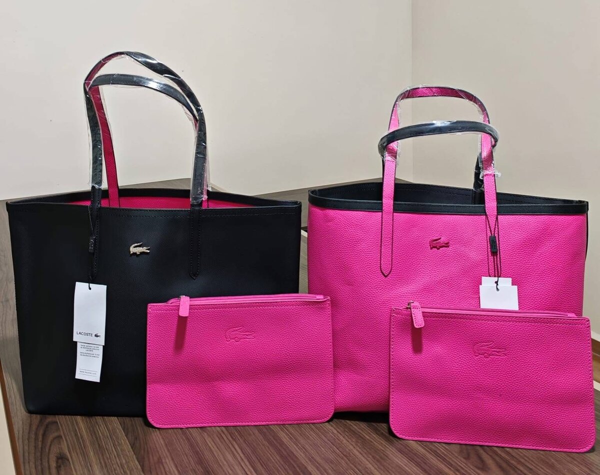 Sac cabas Lacoste et pochette