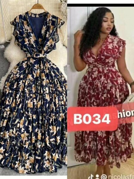 Robe longue fleurie élégante