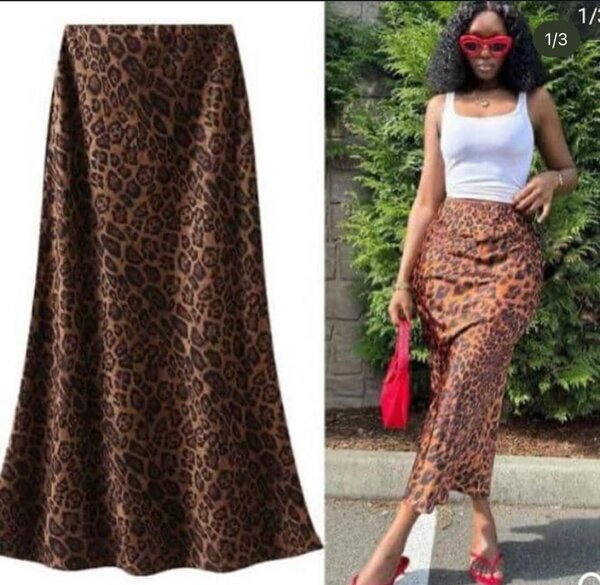 Jupe longue léopard élégante