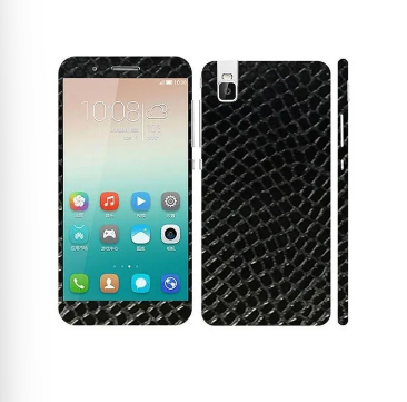 Huawei Honor 7i Black Snake Leather Texture Mobile Skin