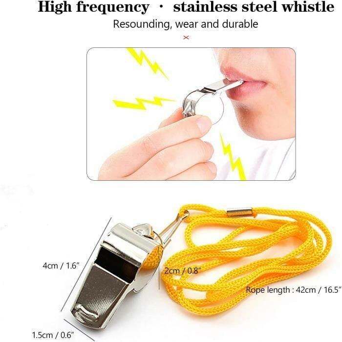 Sifflet en acier inoxydable