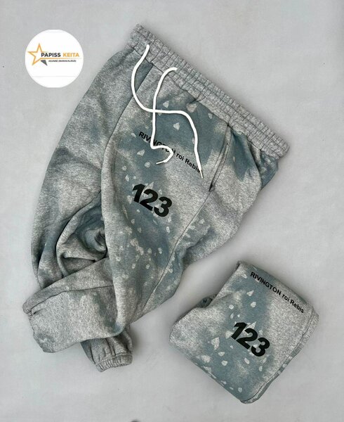 Pantalon de jogging gris homme