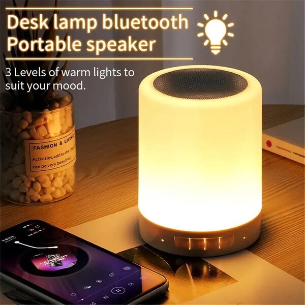 Mini baffle Bluetooth veilleuse Multicolore