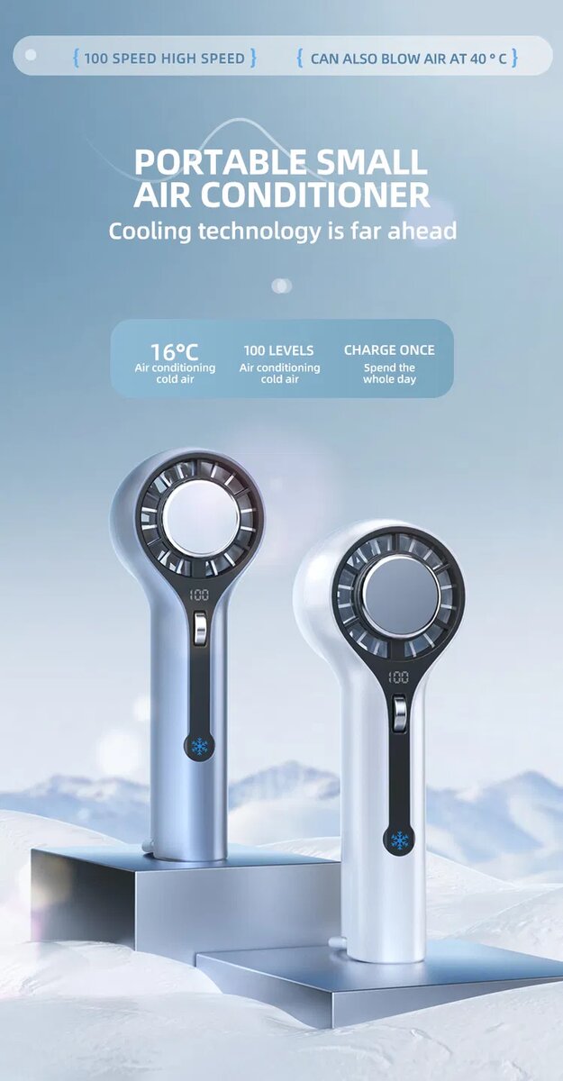 Mini climatiseur portatif rechargeable