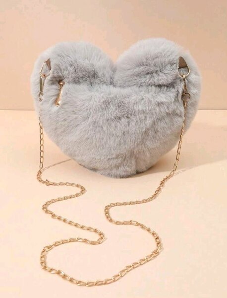 SHEIN Furry Soft Ladies Handbag Purse