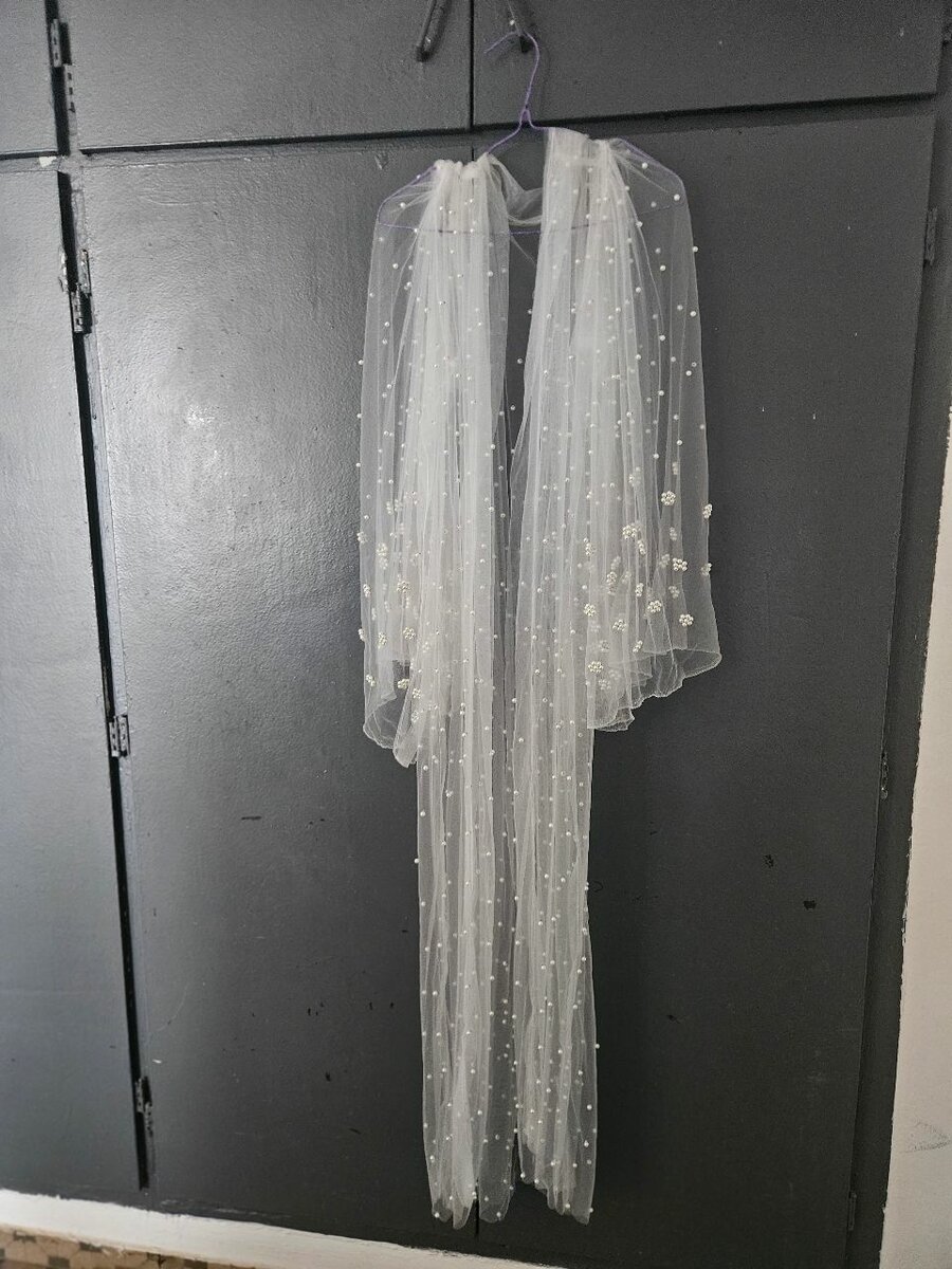 Voile de mariée perlé élégant