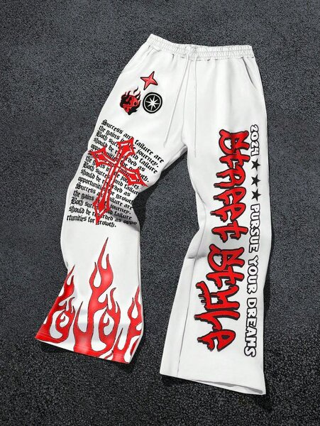 Pantalon style street imprimé