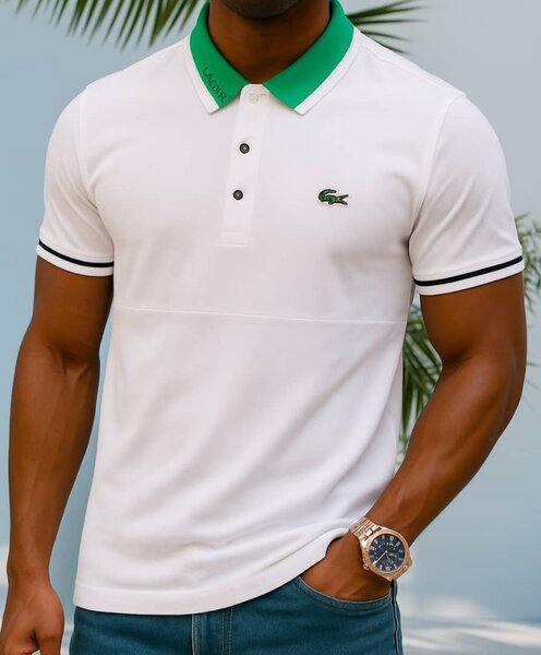 Polo blanc sportif homme