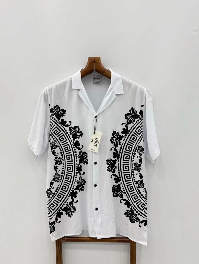 Chemise à motifs vintage