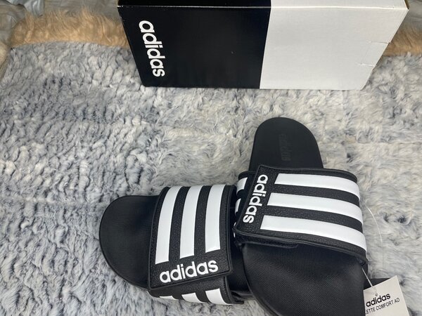 Velcro adidas slides