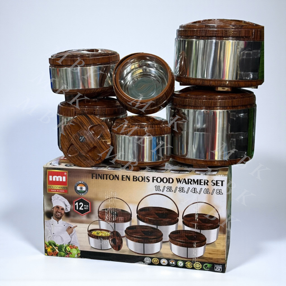 Set de Chauffe-Plats en Bois