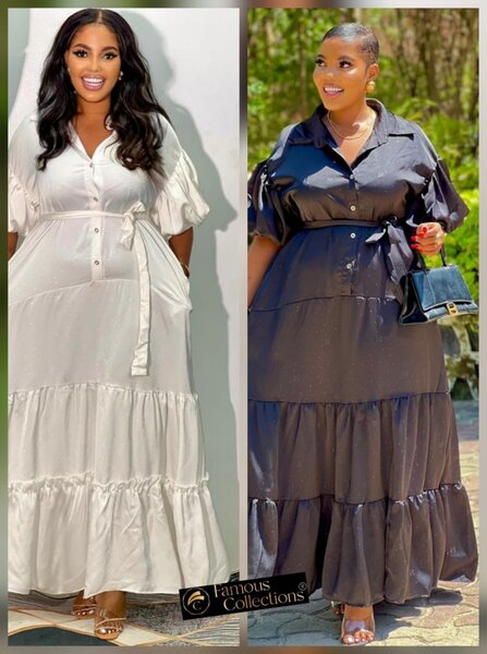 Robe Maxi Chic Boutonnée