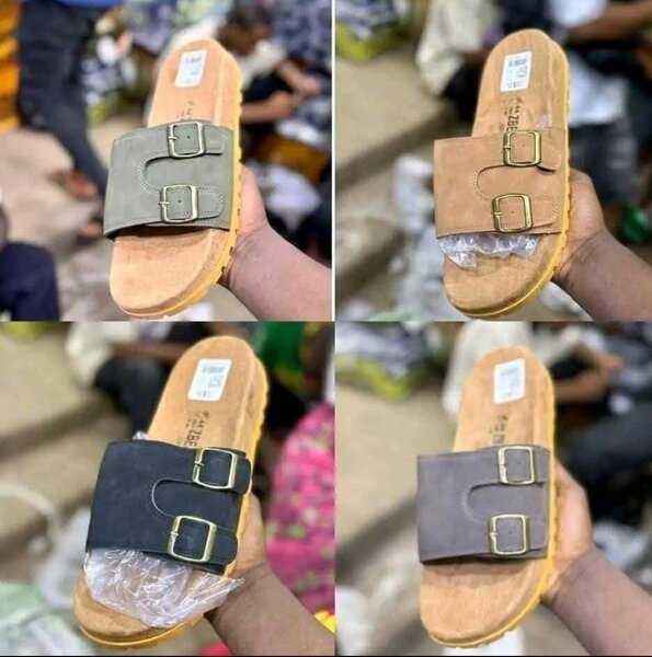 Sandales en cuir à boucles