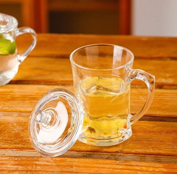 Glass Mug With Cover