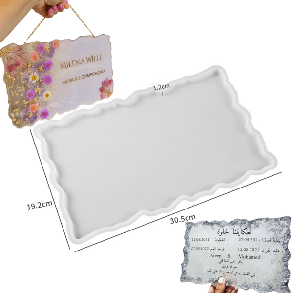 Moule Plaque Ondulée Rectangle