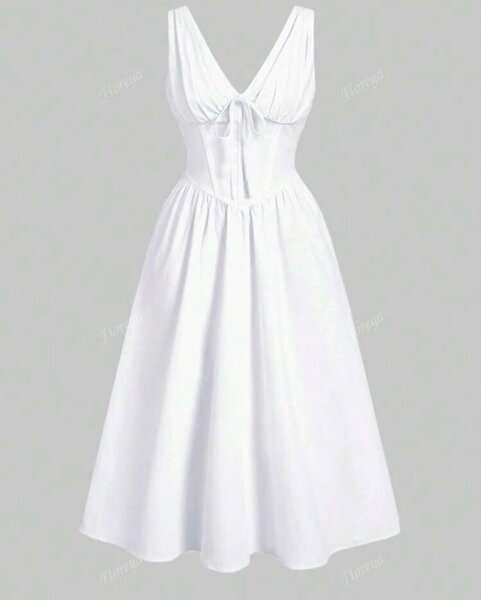 Платье белое, летнее