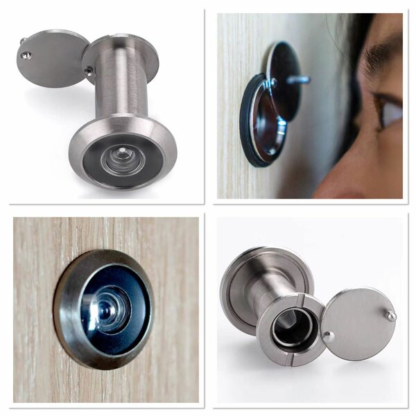 Grand judas de porte en acier