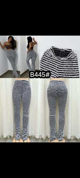 Pantalon rayé femme