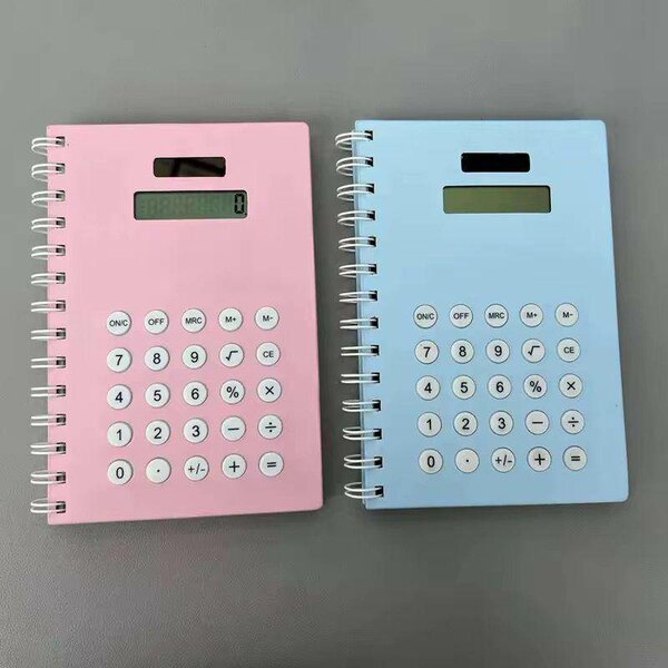 Carnet avec calculatrice intégrée