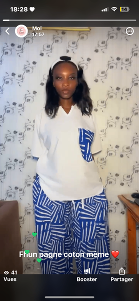 Robe élégante en coton