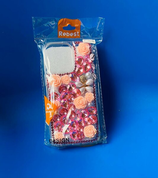 Coque iPhone Strass Fleurs
