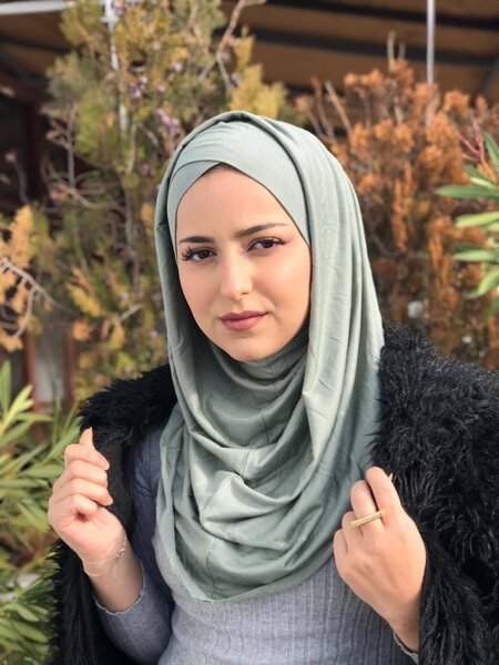 Hijab élégant en coton