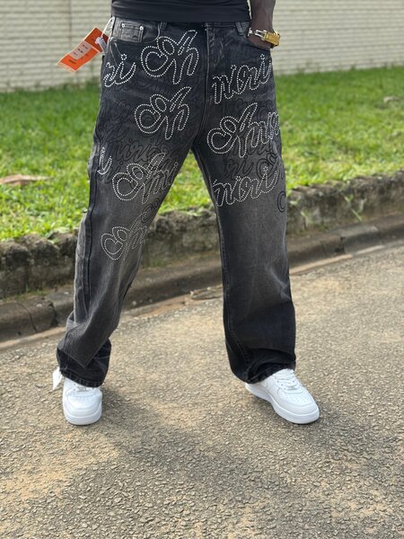 Jeans décontractés graffiti