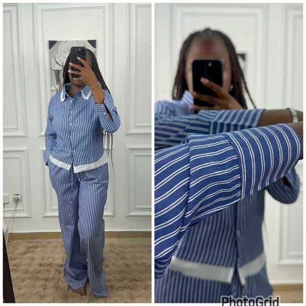 Pyjama rayé confortable