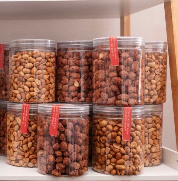 Assortiment de cacahuètes grillées