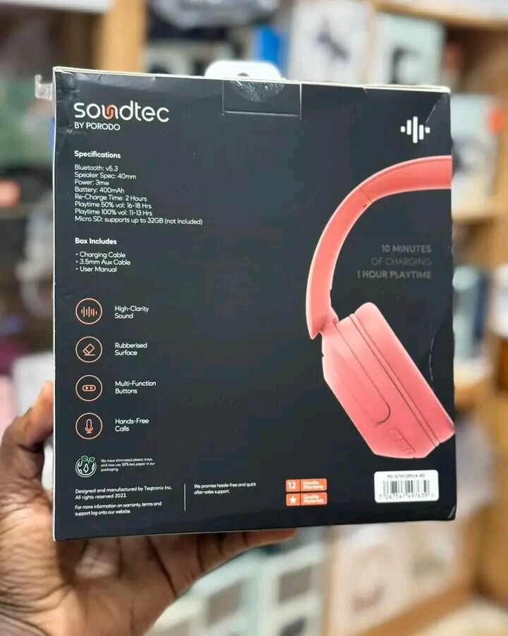 Casque Sans Fil Soundtec