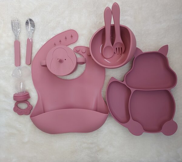 Ensemble d'assiettes alimentaires en silicone