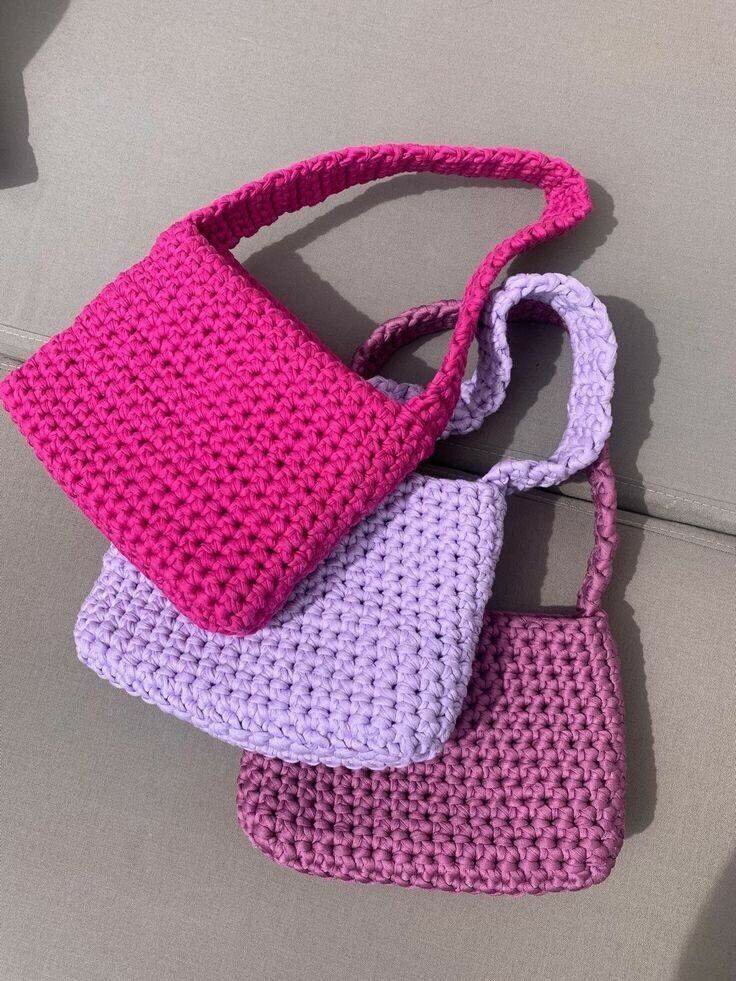 Crochet armpit bags