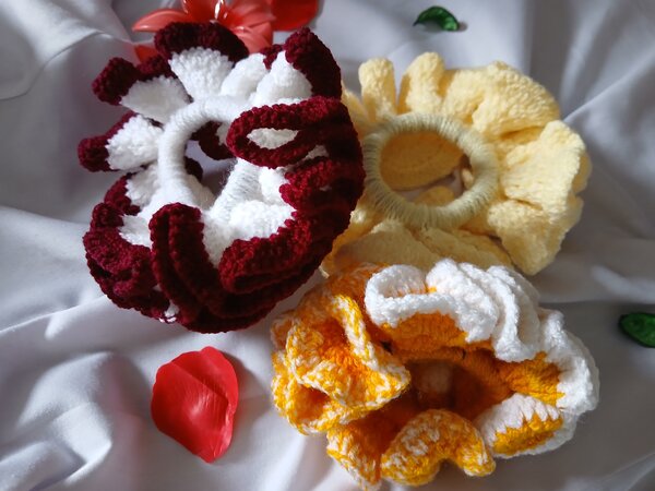 Elastiques à Cheveux en Crochet