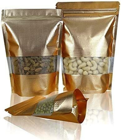 Sachets Zip Dorés 15*22cm