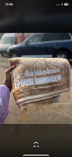 Couvertures en velours personnalisées