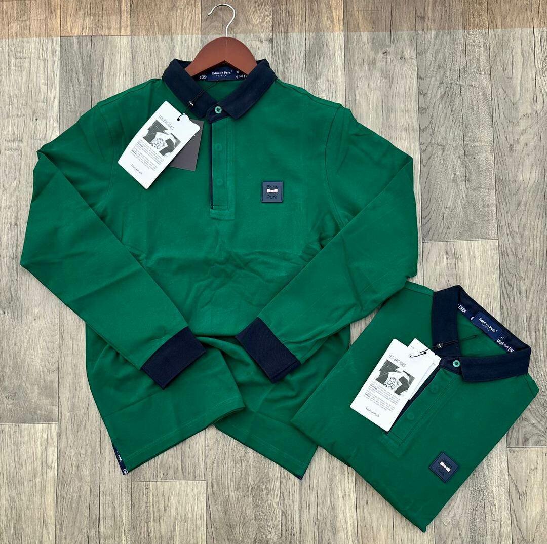 Polo homme manches longues