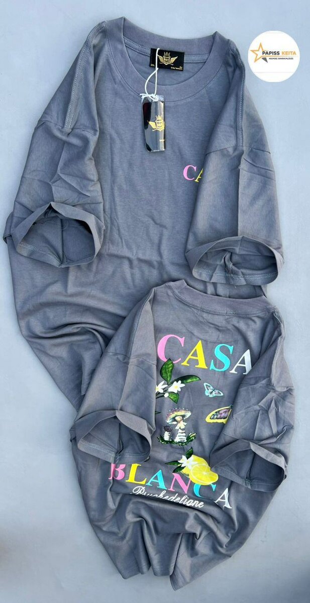 2 T-shirt CASA BLANCA unisex