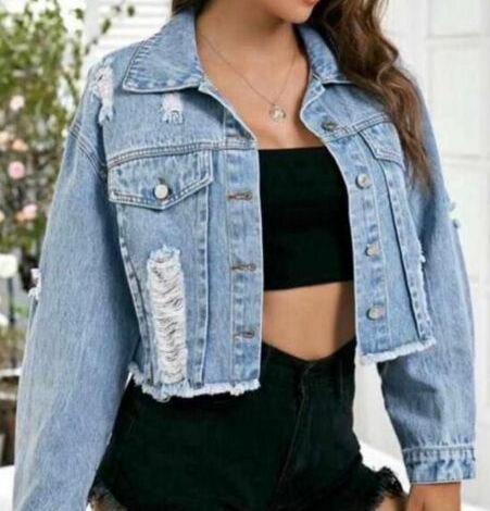 Veste en jean décontractée