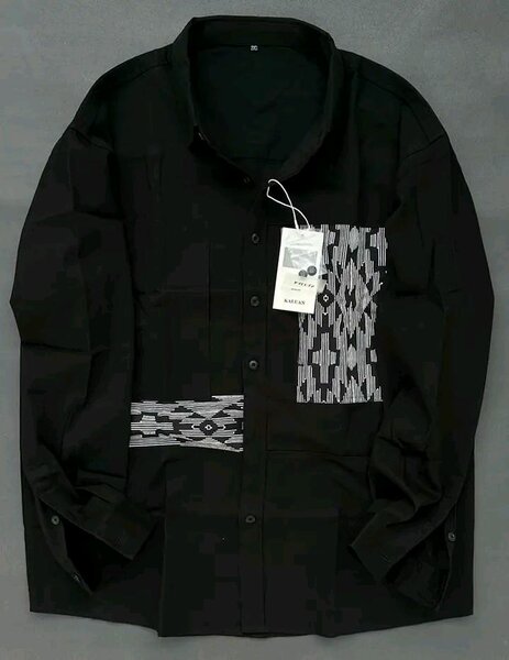 Chemise noire bohème