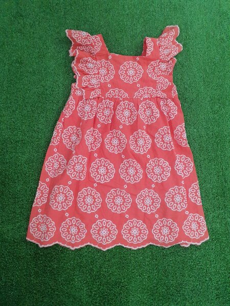 Robe d'été rouge fille