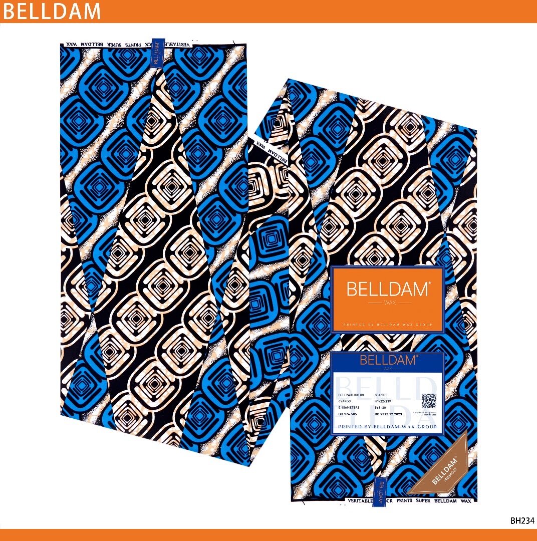 Tissu wax africain BELLDAM
