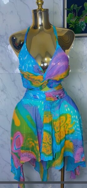 Robe d'été colorée bohème