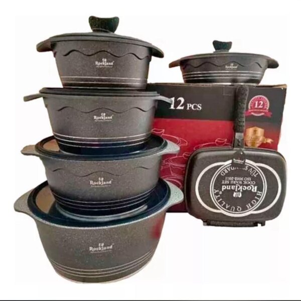 Rockland 12pcs Nonstick cookware  Granite