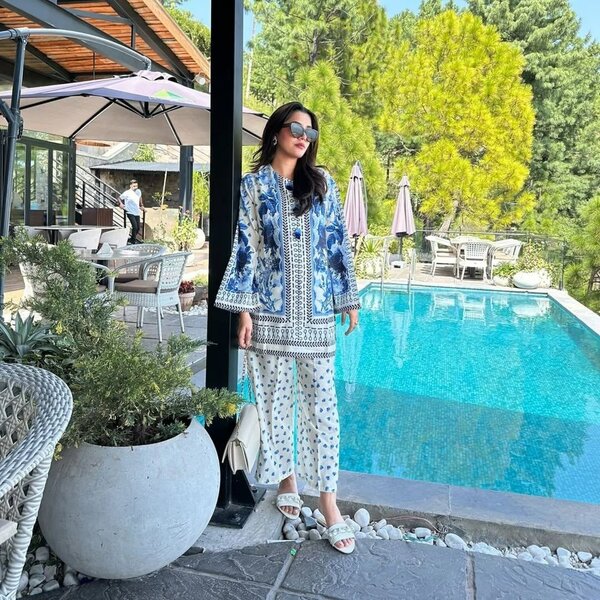 PLAZO DIGITAL PRINTED 2Pc