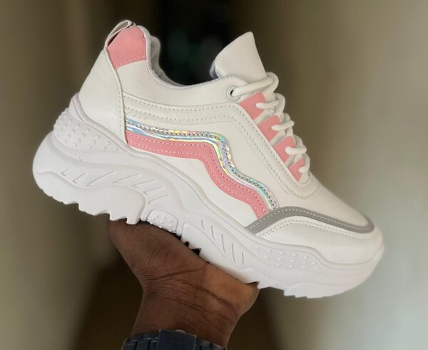 Baskets tendance multicolores