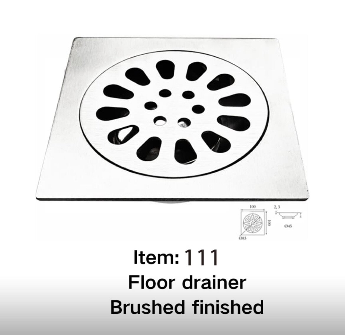 Grille de sol en acier inoxydable