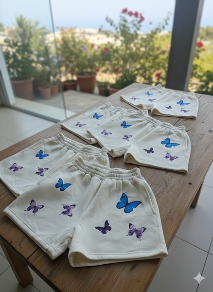 Shorts papillons élégants
